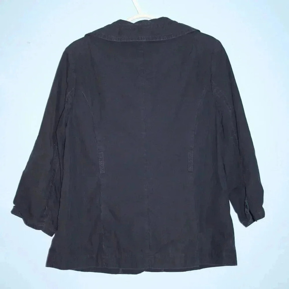J. Crew Button Front Jacket Navy Blue Size 10 VINTAGE Women's - Picture 12 of 16